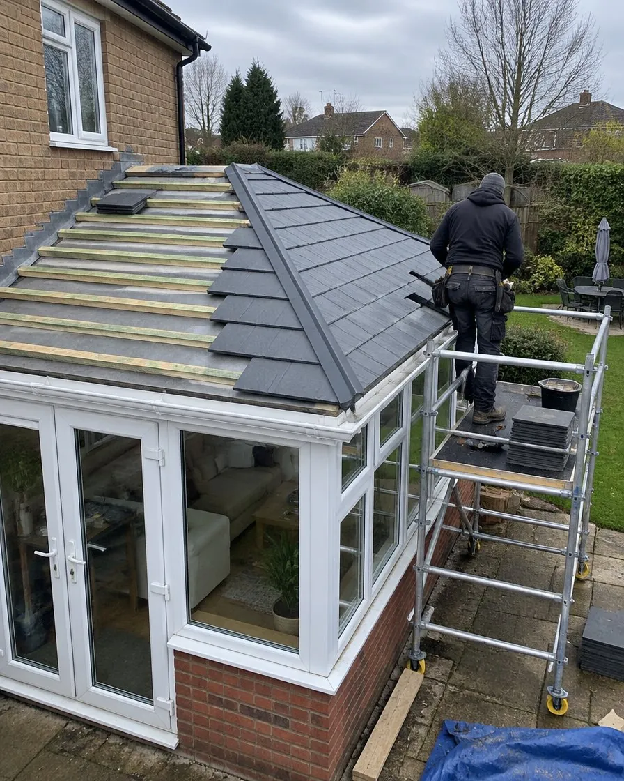 Conservatory roof replacement in Penryn